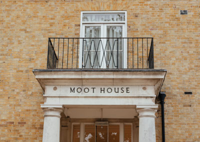 Close up of the front of Moot House Wedding Office