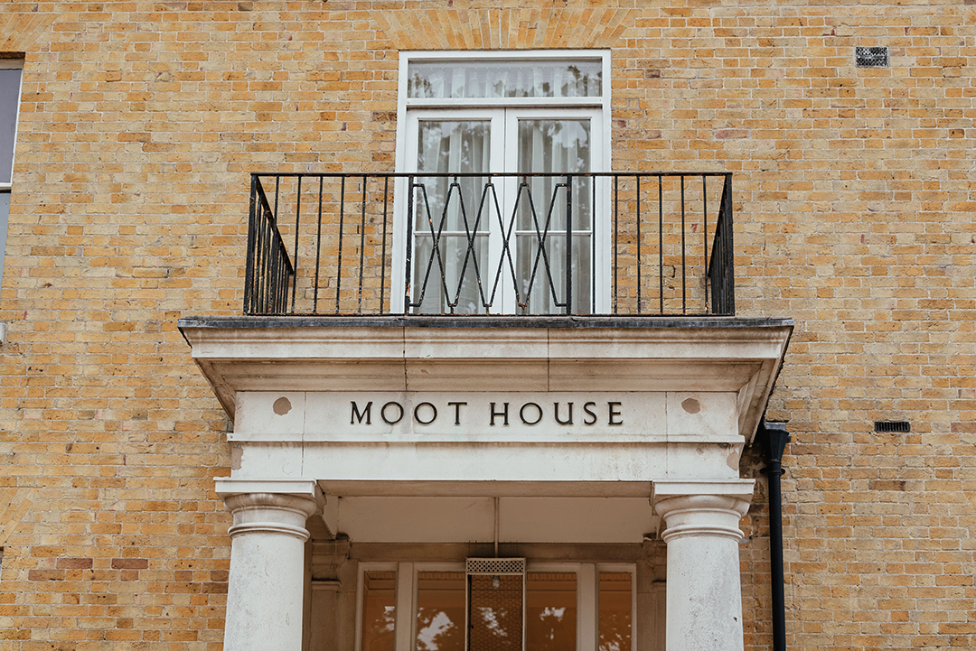 Close up of the front of Moot House Wedding Office