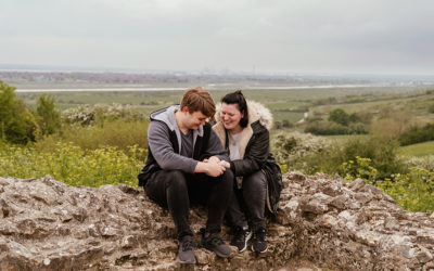 Hadleigh Castle Engagement Shoot – Kayla & Lewis