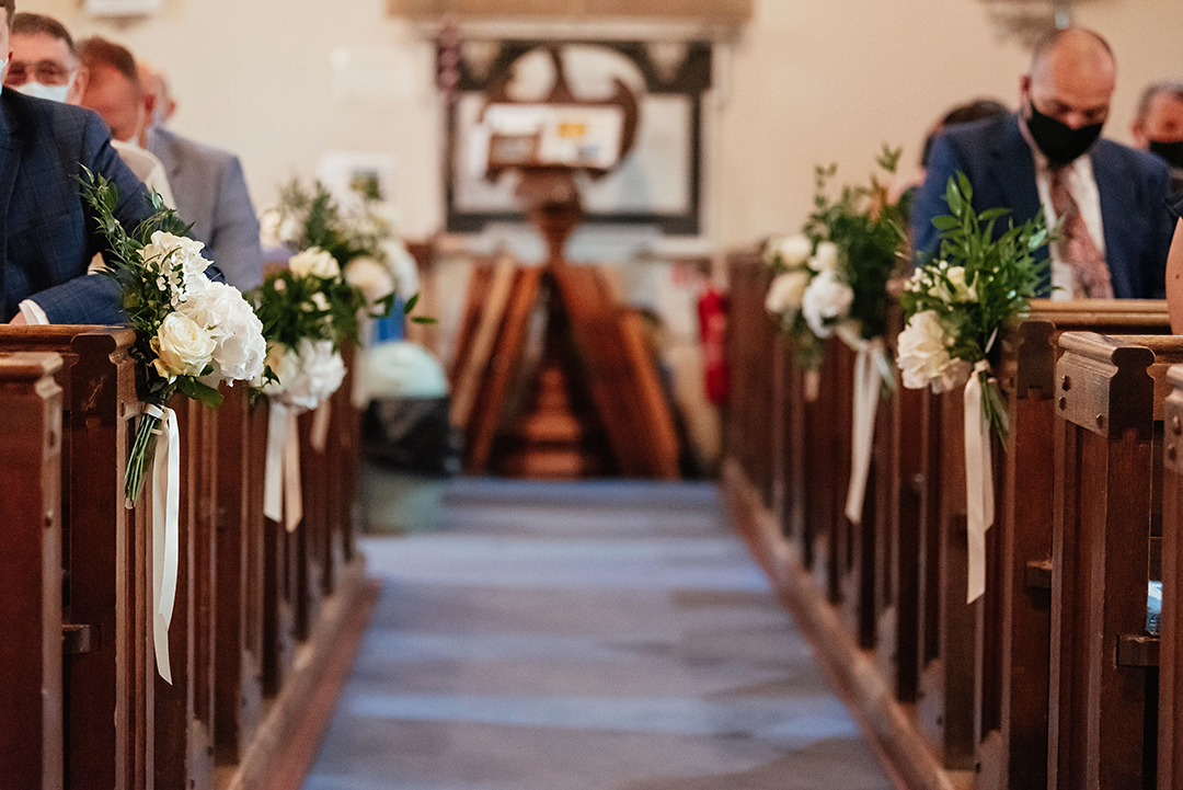 The Aisle St Mary's Little Parndon Wedding