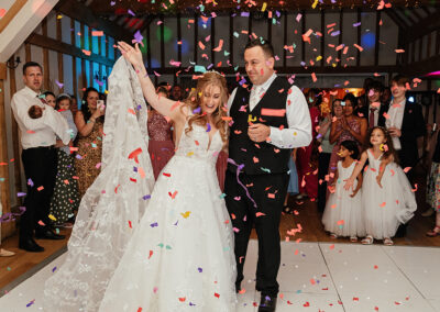 068 Wedding Moments 2022 - Confetti on Dancefloor Vaulty Manor