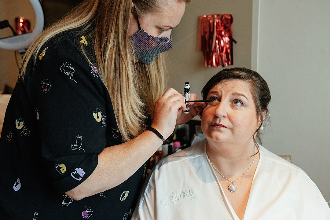 Make Up at Hertfordshire Golf & Country Club Wedding Photography