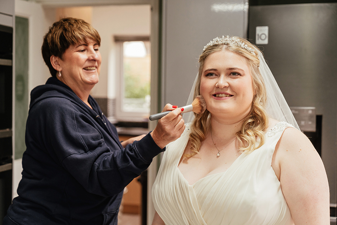 Bridal Make Up During Prep