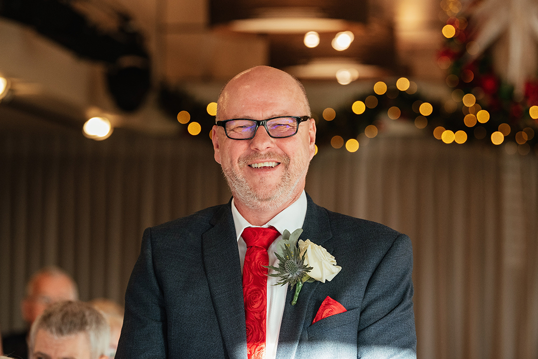 Smiling Groom The Lion House Wedding Photography