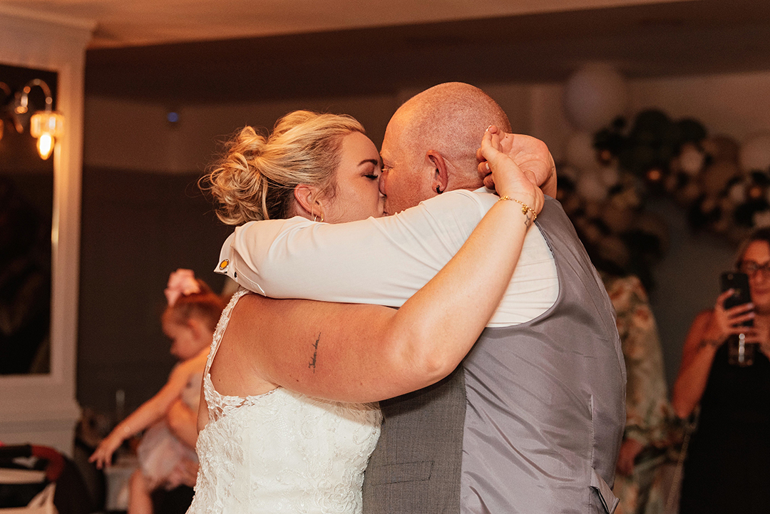 First Dance Embrace The Rayleigh Club Wedding Photography
