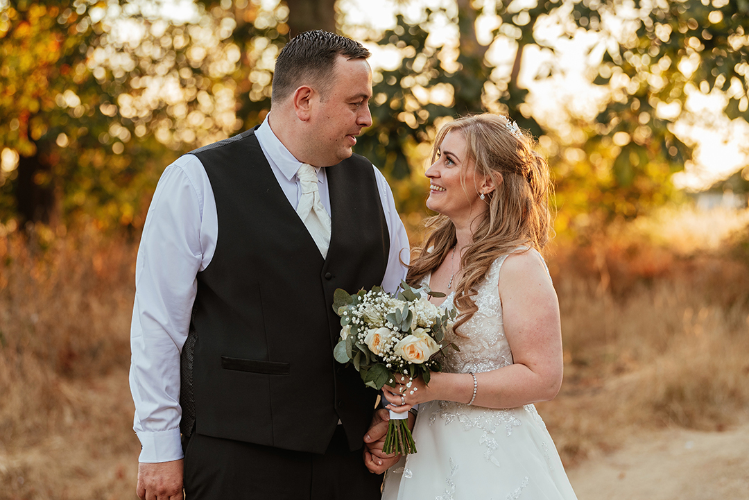 Couple at Sunset Vaulty Manor Wedding Photographer