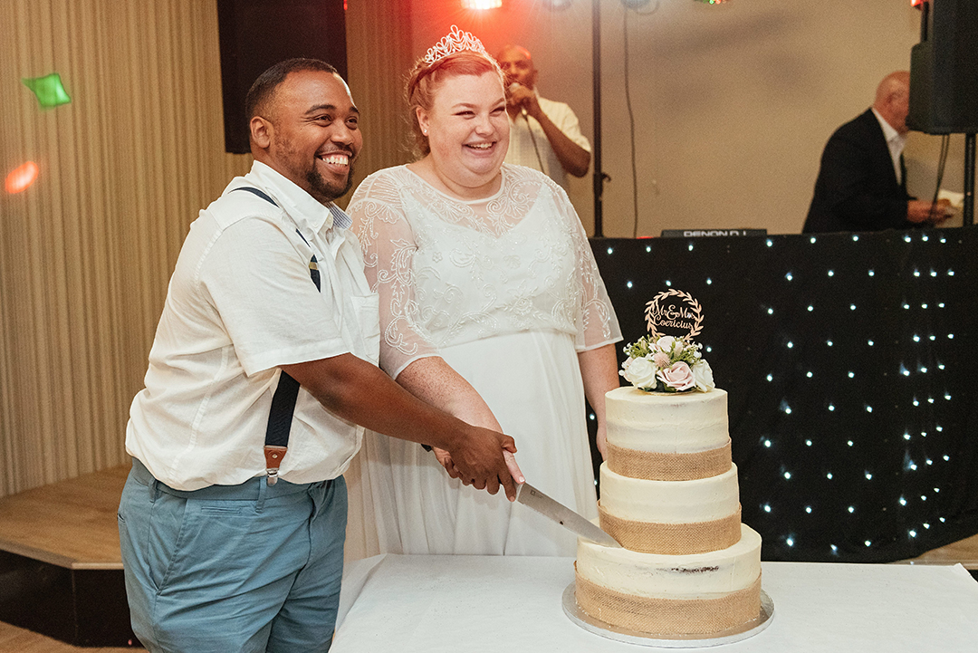 Cake Cutting Waltham Abbey Wedding Reception Photography