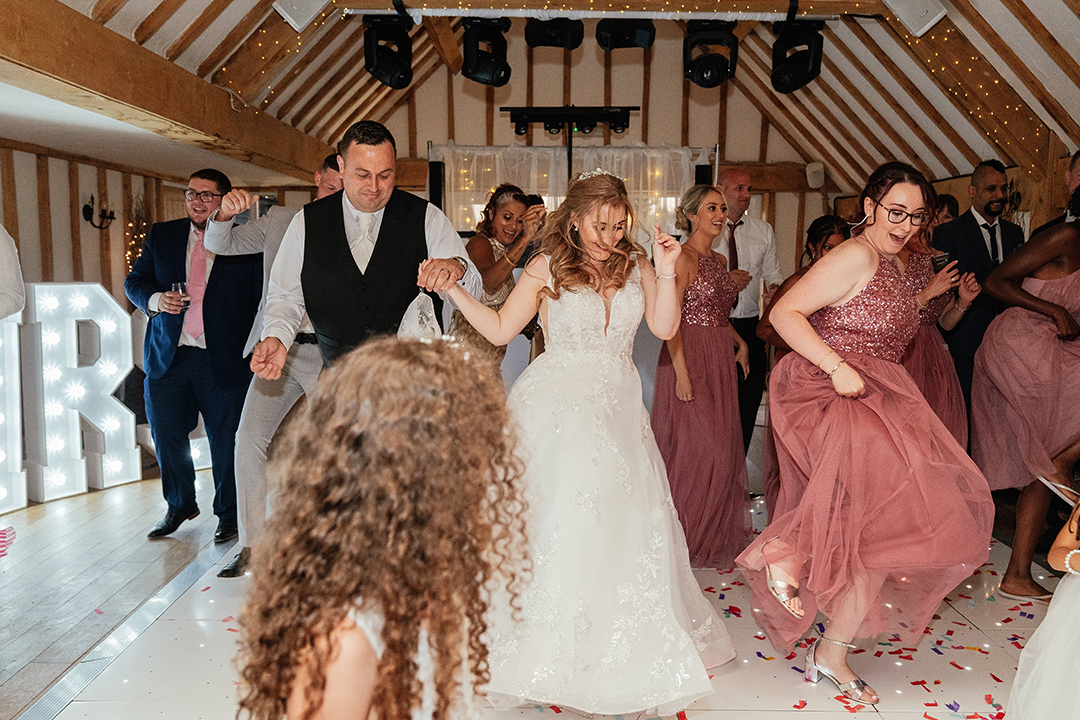 Dance Floor Packed Vaulty Manor Wedding Reception Photography