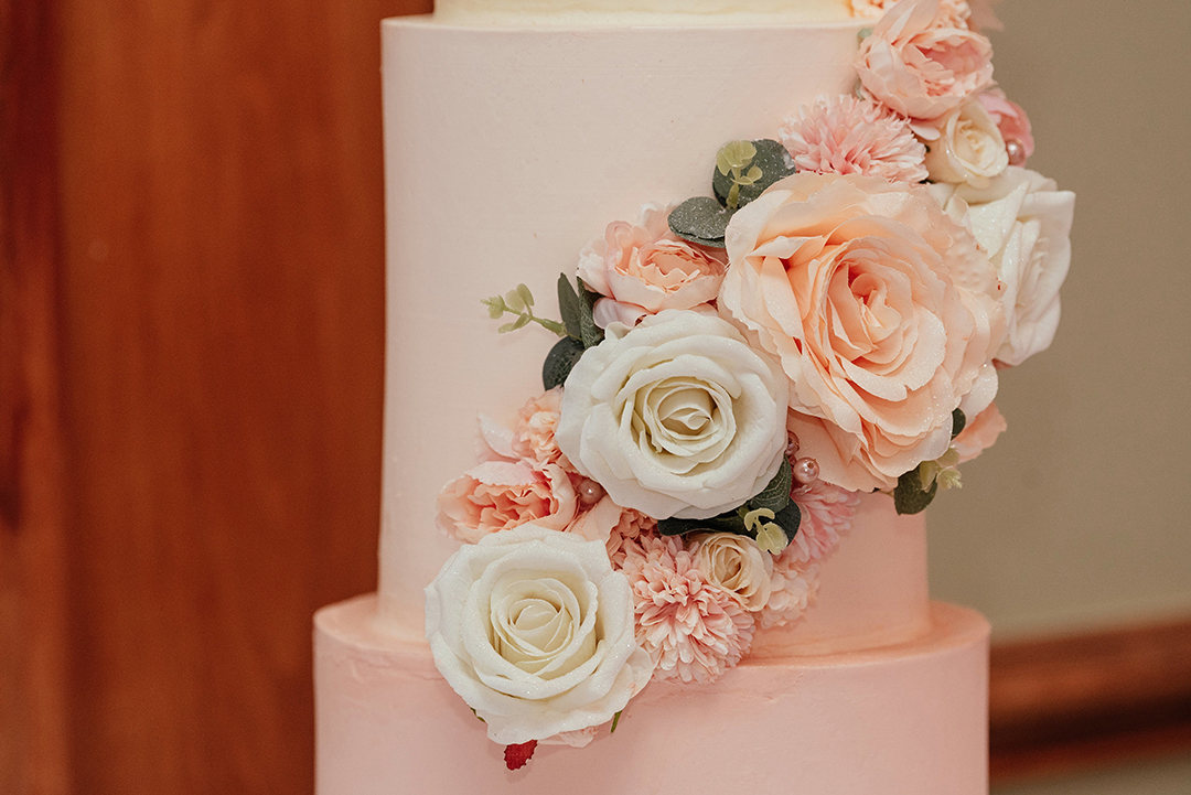 Hertfordshire Golf & Country Club Wedding Blush Pink Wedding Cake