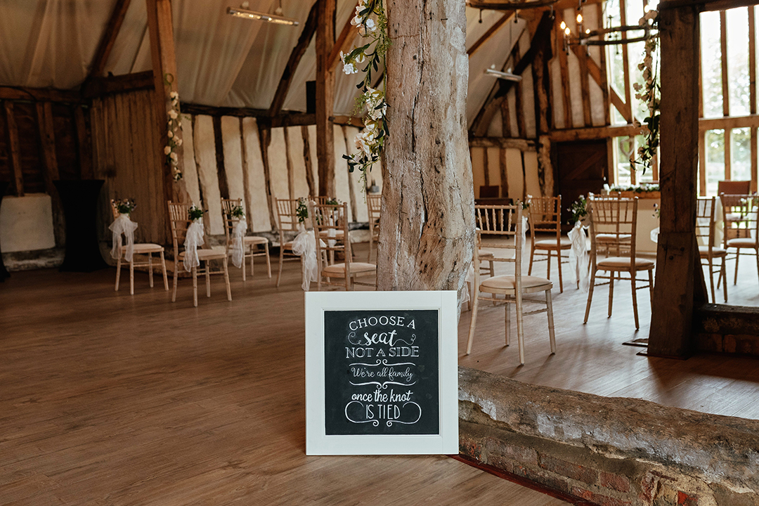 Barn Wedding Venue Sign Colville Hall