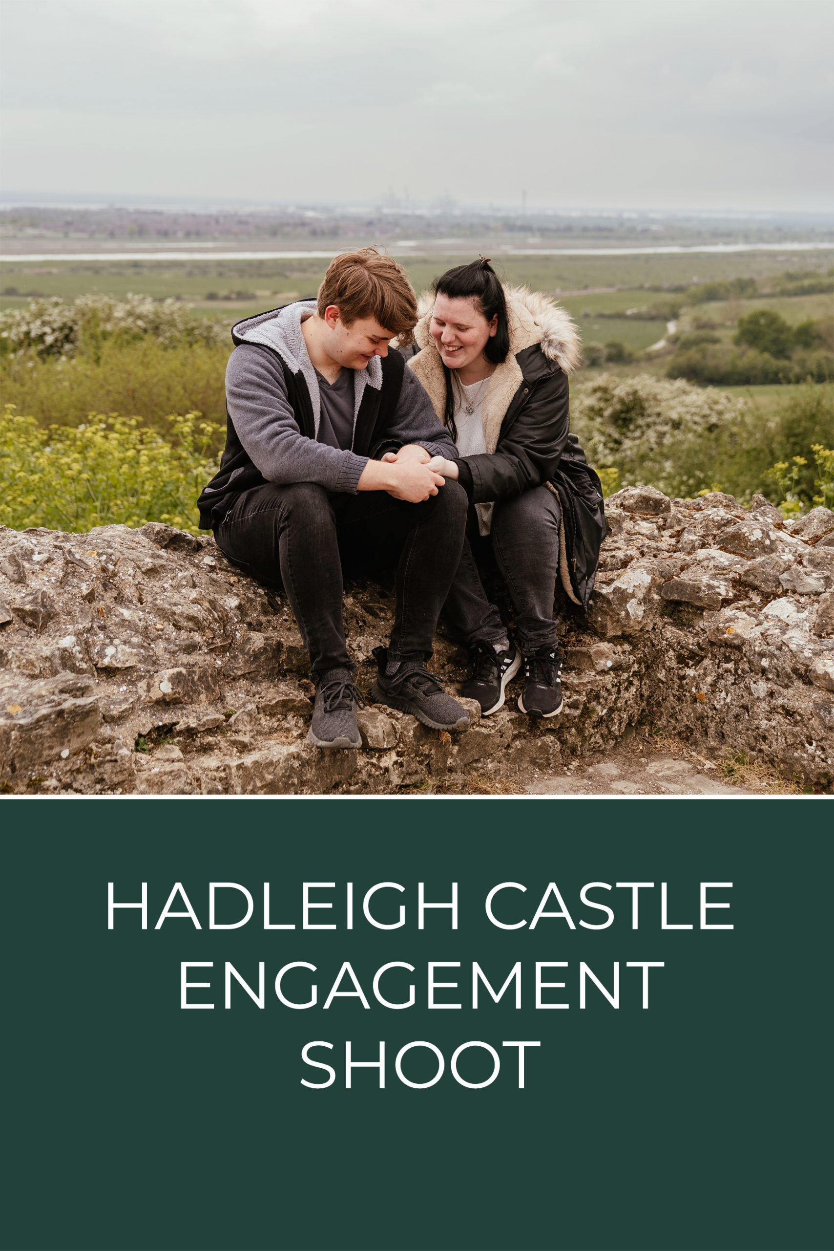 Hadleigh Castle Engagement Shoot Pinterest