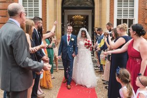 Essex Wedding Photographer Confetti Photo at Hunton Park