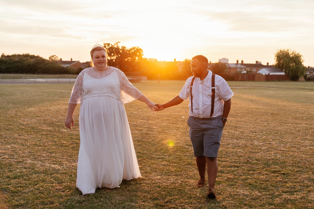Storytelling wedding photos strong beautiful couple