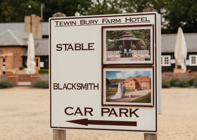 Tewin Bury Farm Hotel Stable Barn Sign