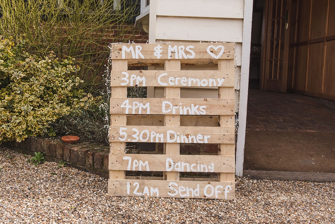 Fun Reid Rooms Day Plan on Wooden Pallet