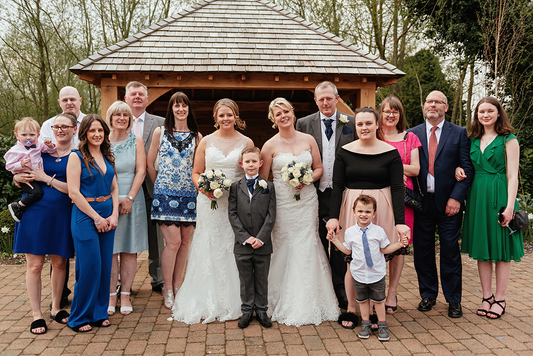 Wedding Family Photos with Two Brides
