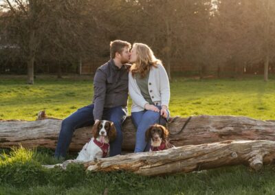 Couples Engagment Shoot with 2 Dogs