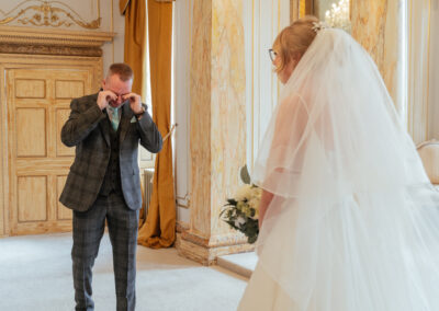 Dad Crying When Seeing Bride